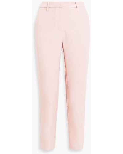 Walter Baker Jack Cropped Crepe Tapered Trousers - Pink