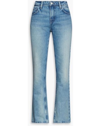 FRAME The low boot tief sitzende bootcut-jeans - Blau