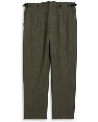 Rag & Bone Chester Wool-twill Trousers - Green