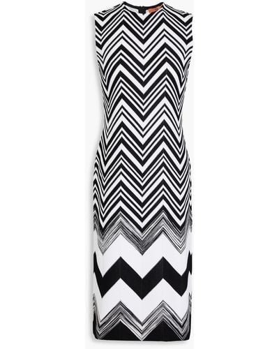 Missoni Striped Cotton-blend Dress - White