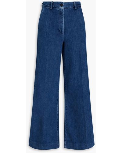Tomorrow Denim Ellem High-rise Wide-leg Trousers - Blue