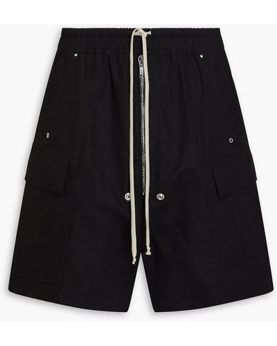 Rick Owens Ripstop Cargo Shorts - Black