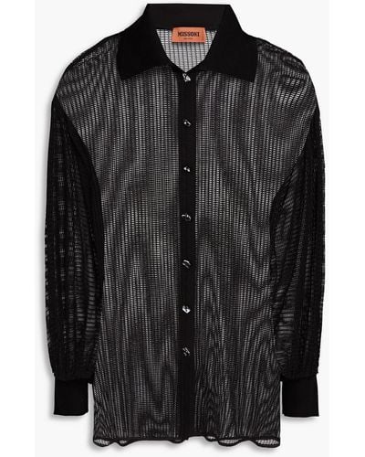 Missoni Fishnet Shirt - Black
