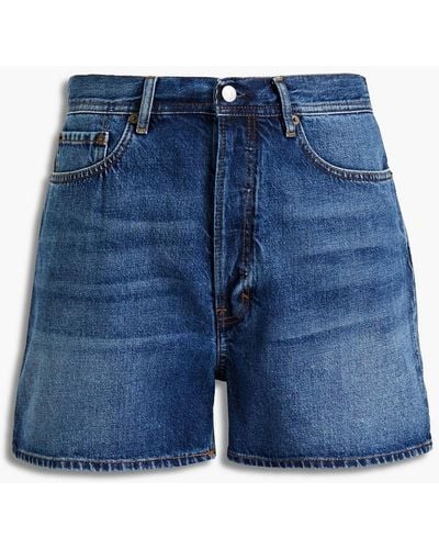 Acne Studios Faded Denim Shorts - Blue