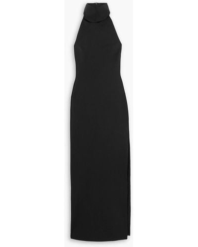 16Arlington Cassandra Jersey Halterneck Maxi Dress - Black