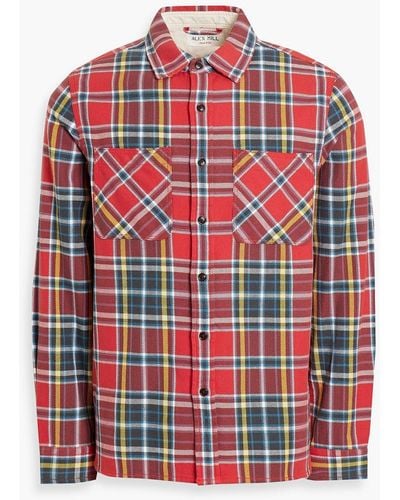Alex Mill Checked Cotton-flannel Shirt - Red