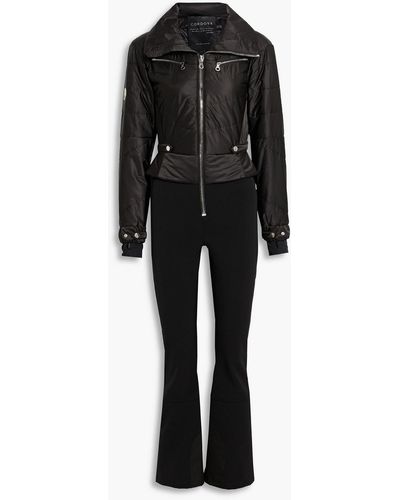 CORDOVA Savoy Stretch Gabardine-paneled Quilted Ski Suit - Black