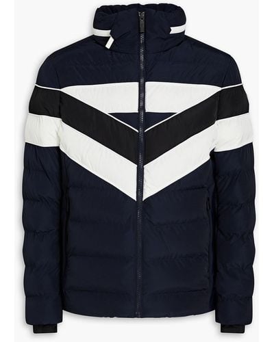 Fusalp Fernand Quilted Striped Ski Jacket - Blue