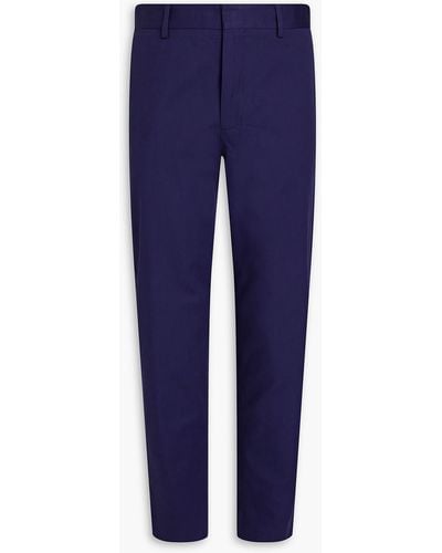 Paul Smith Stretch Cotton-twill Trousers - Blue
