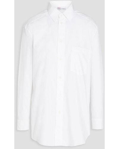 RED Valentino Cotton-blend Poplin Shirt - White