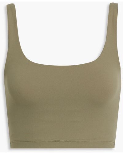 All Access Cropped Stretch Tank - Green