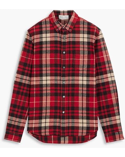 Alex Mill Mill Checked Cotton-flannel Shirt - Red