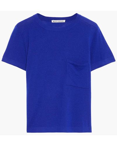 Autumn Cashmere Cashmere T-shirt - Blue