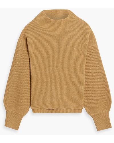 A.L.C. Helena Ribbed Wool Sweater - Natural