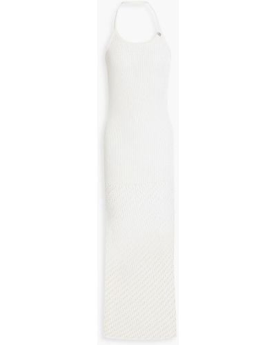 1017 ALYX 9SM Gehäkeltes neckholder-midikleid aus einer baumwollmischung - Weiß