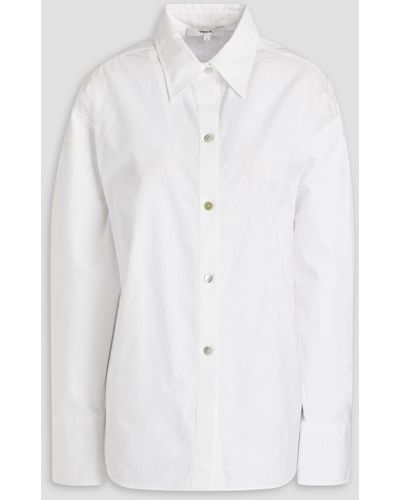 Vince Hemd aus baumwollpopeline - Weiß