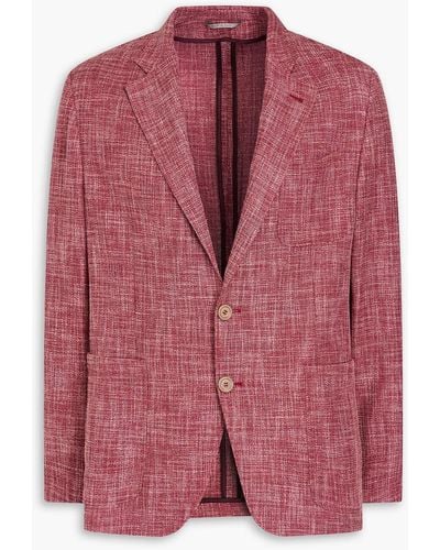Canali Wool-blend Blazer - Pink