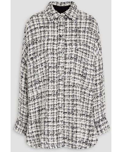 IRO Metallic Tweed Shirt - White