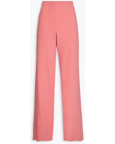 Emporio Armani Crepe Wide-leg Pants - Pink