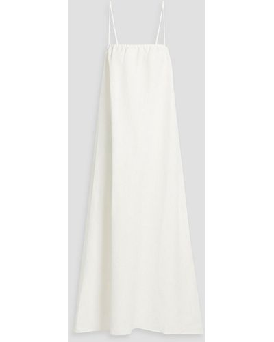 Onia Linen-blend Maxi Dress - White