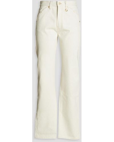 Jacquemus Yelo hoch sitzende jeans mit geradem bein - Weiß