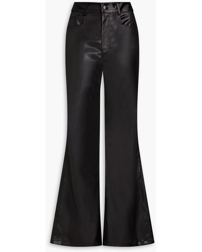 GAUGE81 Athy Satin Flared Trousers - Black