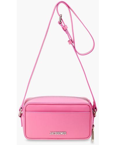 Jacquemus Le baneto schultertasche aus leder - Pink