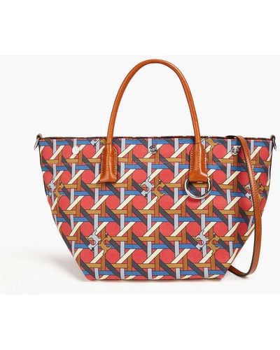 Tory Burch Printed Shell Tote - Red