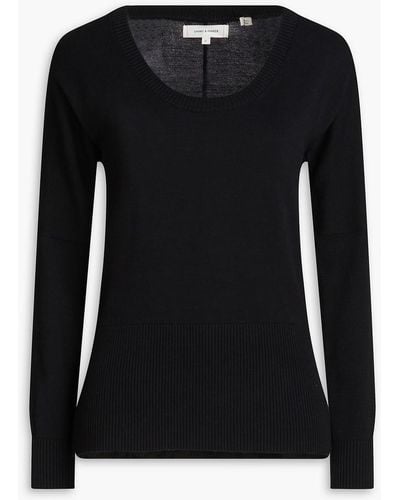 Chinti & Parker Bella Cotton Sweater - Black