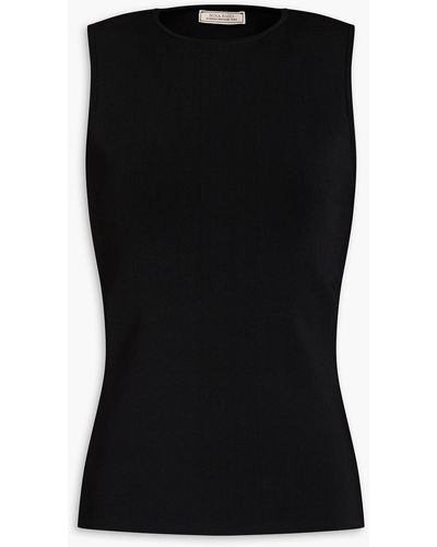 Nina Ricci Cutout Stretch-jersey Top - Black