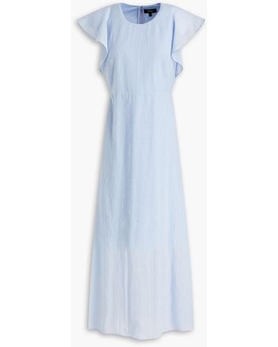 Theory Cotton-voile Midi Dress - Blue