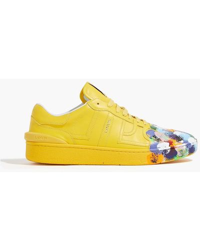 GALLERY DEPT. Painted Leather Sneakers - Yellow