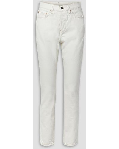 Wardrobe NYC High-rise Straight-leg Jeans - White
