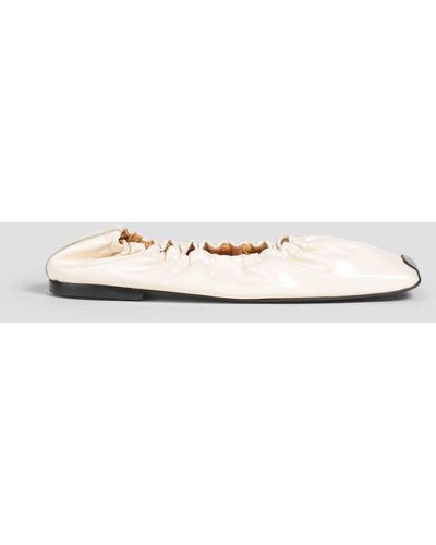 Rejina Pyo Patent-leather Ballet Flats - White