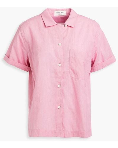 Alex Mill Maddie Cotton-chambray Shirt - Pink