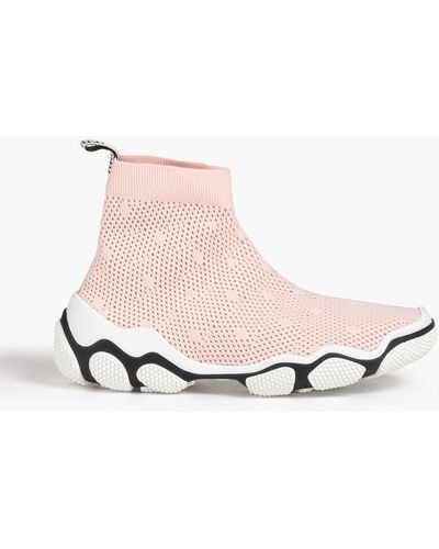 Red(V) Glam Run Mesh High-top Trainers - Pink