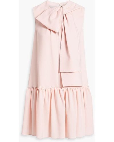 ROKSANDA Rosalina Bow-detailed Crepe Mini Dress - Pink