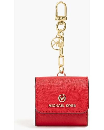 MICHAEL Michael Kors Textu-leather Airpods Case - Red