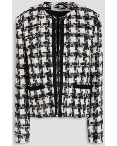 IRO Wool-blend Bouclé-tweed Jacket - Black