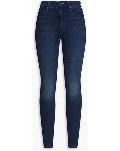 Mother Looker High-rise Skinny Jeans - Blue