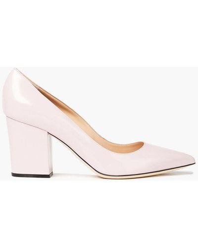Sergio Rossi Patent-leather Court Shoes - Pink