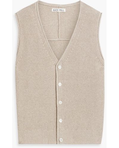 Alex Mill Eldridge Knitted Vest - Natural