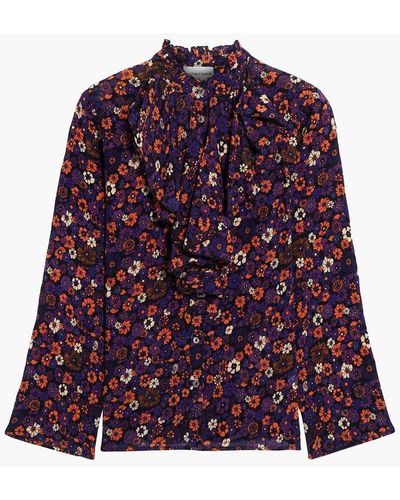 Antik Batik Paoli Floral-print Cotton Shirt - Purple