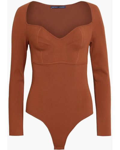 Zeynep Arcay Stretch-knit Bodysuit - Brown