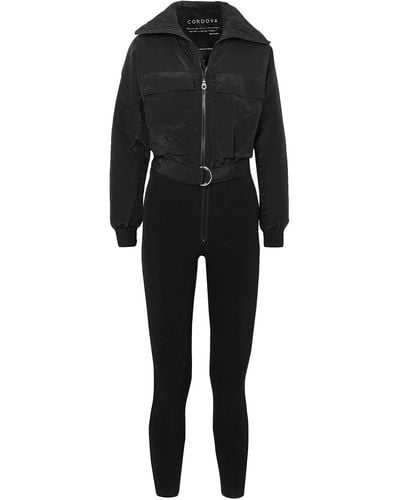 CORDOVA Telluride Convertible Panelled Ski Suit - Black