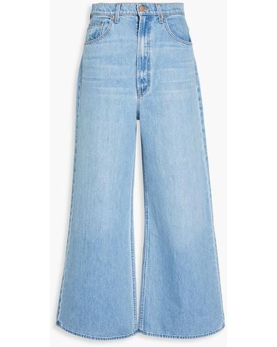 Mother Hoch sitzende jeans mit weitem bein - Blau