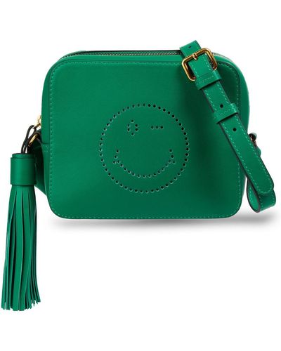Anya Hindmarch Perforated Leather Shoulder Bag - Green