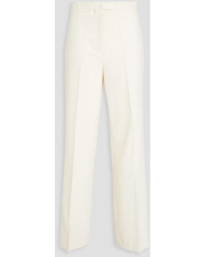 Maje Crepe Bootcut Trousers - White