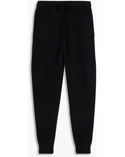 LE17SEPTEMBRE Wool And Cashmere-blend Sweatpants - Black