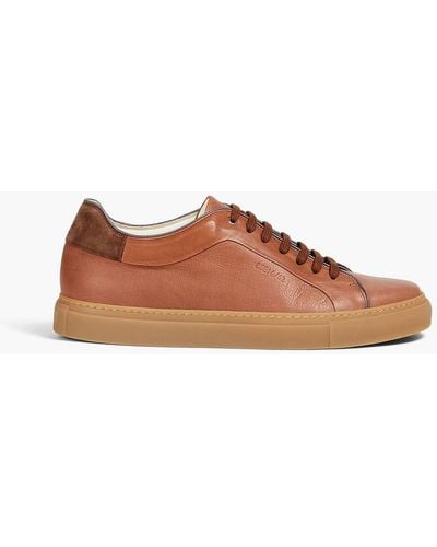 Paul Smith Banf Leather Trainers - Brown
